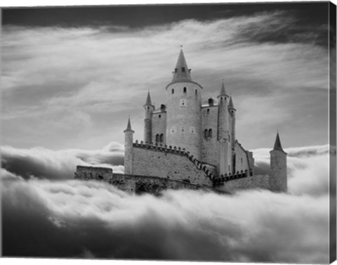 Framed Castle In The Clouds, Segovia, Spain 11 Print