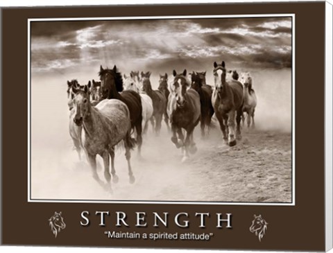 Framed Strength Motivational Print