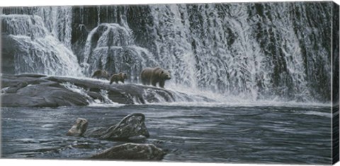 Framed Grizzlies / Falls Print