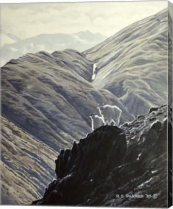 Framed Rock Climbers Print