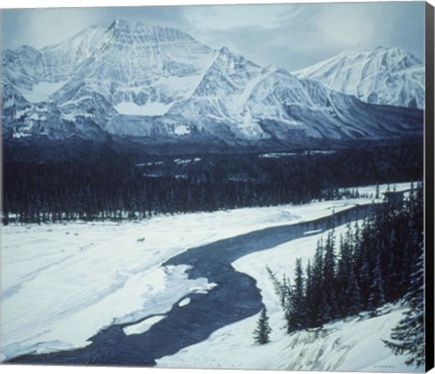 Framed Athabaska Crossing Print