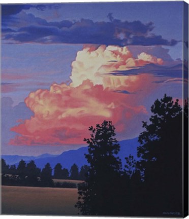 Framed Evening Clouds Print