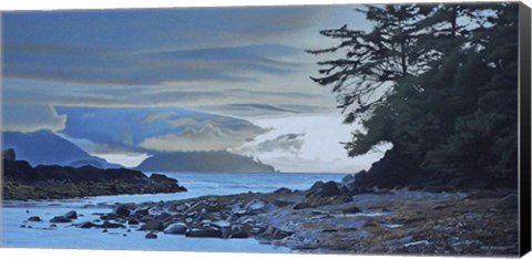 Framed Haida Gwaii Evening Shore Print