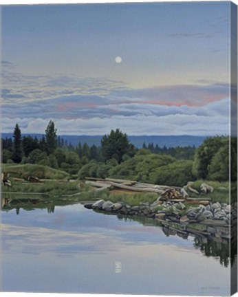 Framed Lunar Reflection Print