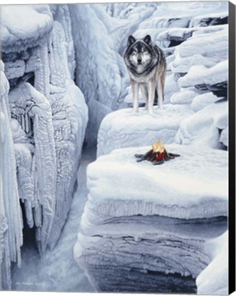 Framed Frozen Waterfall Print