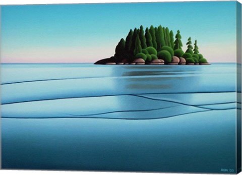 Framed Coastal Island Print