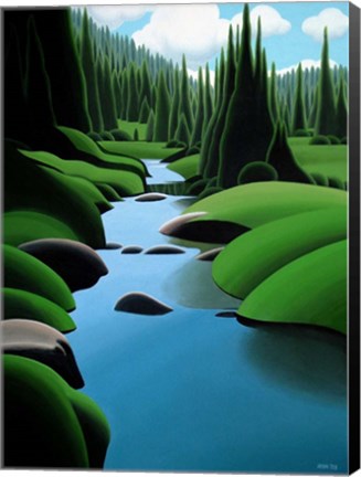 Framed Alpine Stream Print