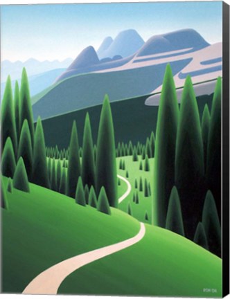 Framed Alpine Trail Print