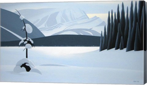 Framed Frozen Lake Print