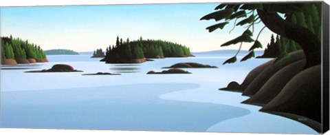 Framed Islands Print
