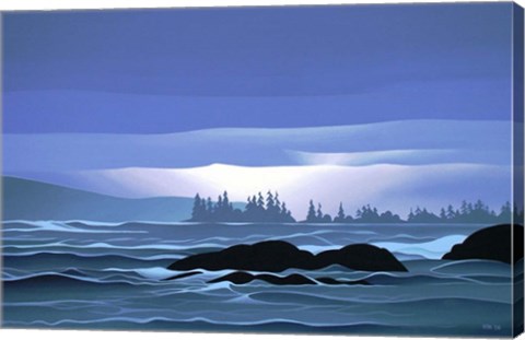Framed Islands After The Storm Print