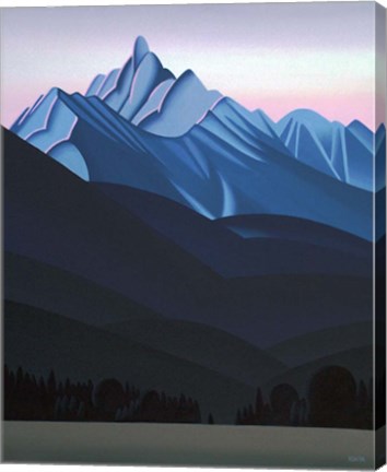 Framed Mountain Dawn Print
