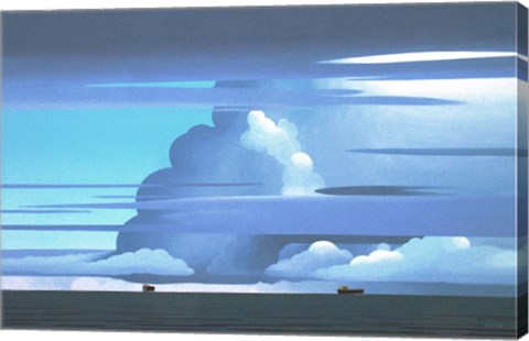 Framed Shipping Lane Print