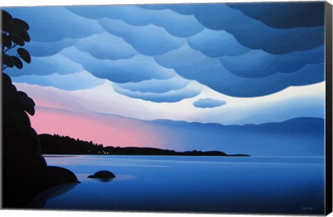 Framed Shore Lights Print