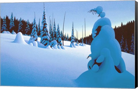 Framed Snowy Dawn Print