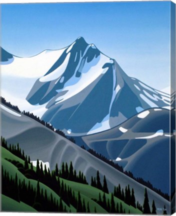 Framed Western Mountain Print