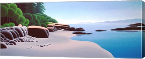 Framed Witty&#39;s Lagoon - Left Print
