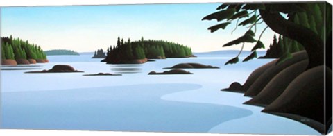 Framed Islands Print