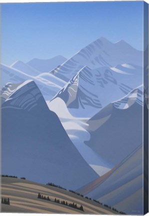 Framed Mountains Print