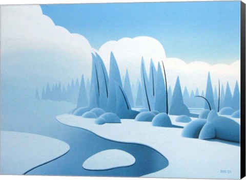 Framed Winter Mist Print