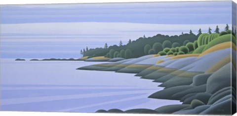 Framed Arbutus Point Clouds Print