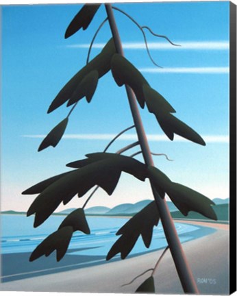 Framed Leaning Fir Print
