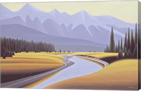 Framed Kootenay River Dawn Print