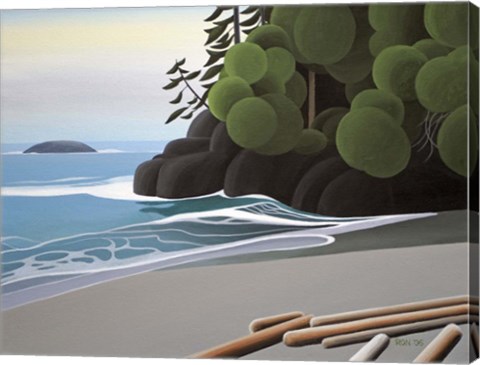 Framed Quiet Surf Print