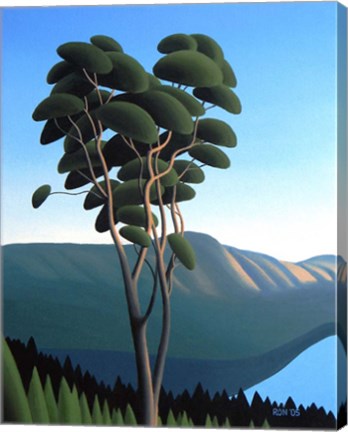 Framed Hillside Arbutus Print