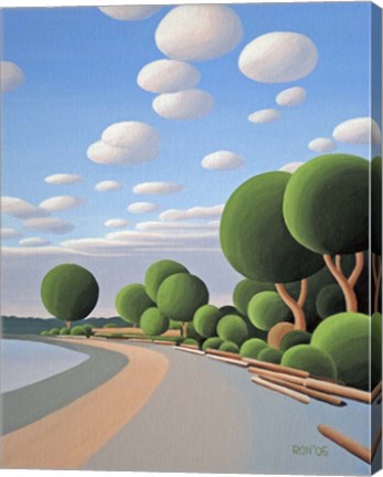 Framed Willows Dawn Print