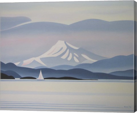 Framed White Sail Print