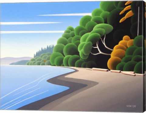 Framed Coastal Autumn Print