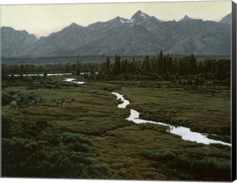 Framed Shining River Print