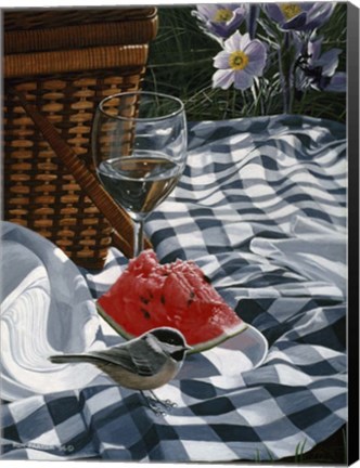 Framed Checkered Cloth Print