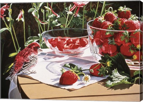 Framed Strawberries Print
