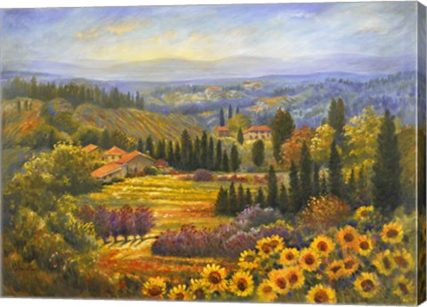 Framed Tuscan Countryside Print