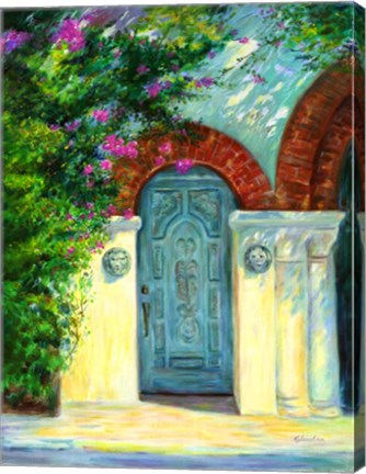 Framed Blue Door Print