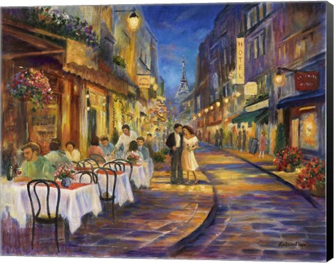 Framed Paris Romance Print