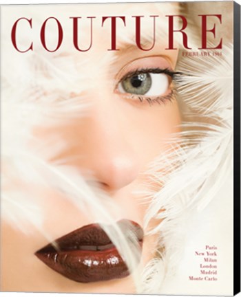 Framed Couture February 1961 Print