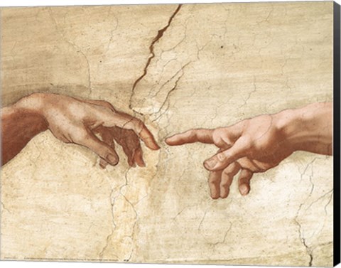 Framed Creation Adam Print