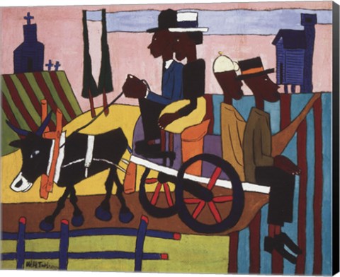 Framed Going To Church Print