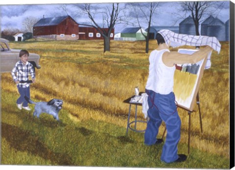 Framed Looks Like Rain Print