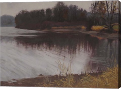 Framed Huron River Bridge Print