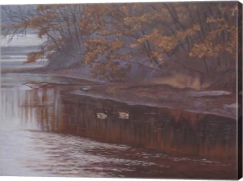 Framed Huron River Geese Print