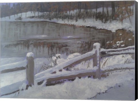 Framed Nature Center Wintertime Print