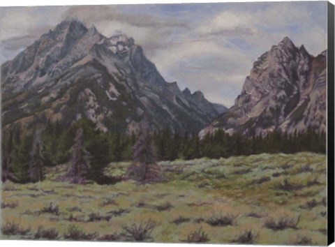 Framed Teton View Print