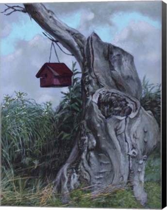 Framed Bird House Print