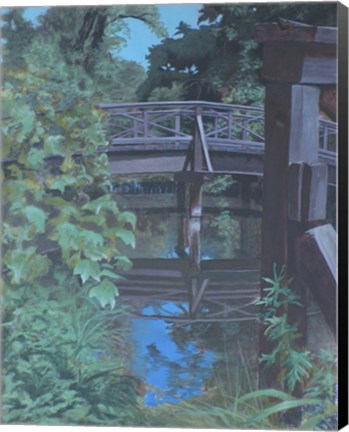 Framed Plein Air Bridge Reflections Print
