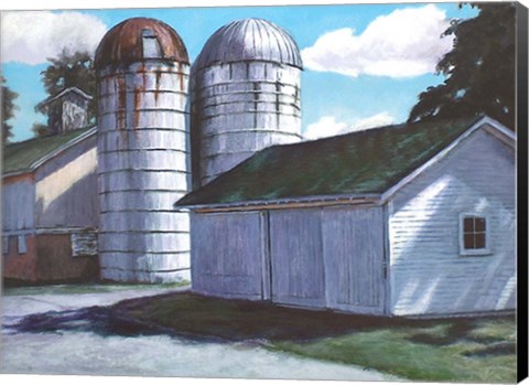Framed Silos Print