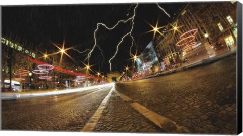 Framed Elysee storm Print